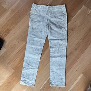 Men's 1.61 White Distressed Pants
